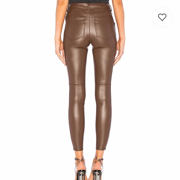 Free People | Brown Leather Pants - Picture 2 of 8